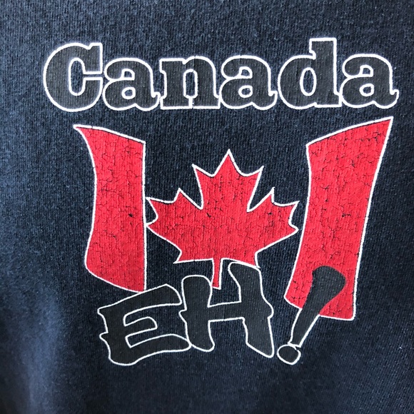 Vintage Alstyle Apparel Activewear Men's T-Shirt Canada Eh - Picture 5 of 10